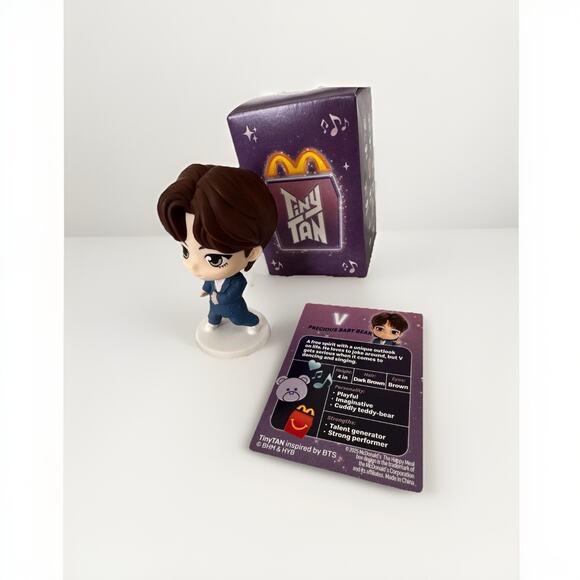 McDonald's x BTS - TINYTAN Happy Meal "V/Taehyung" (Throwback Edition) Toy - Picture 3 of 14